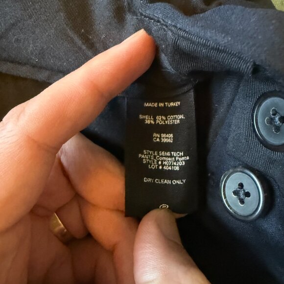 Theory Mens Pants Semi Tech Compact Ponte Navy Size 28 Suiting Trouser - Picture 5 of 6